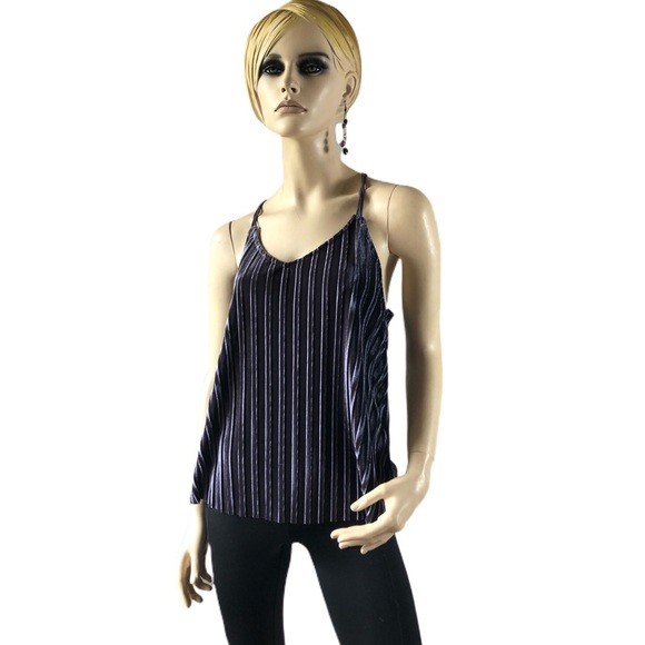 CHARMING CHARLIE PURPLE VELVET TANK - Picture 3 of 5